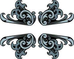 ornament pattern frame vector