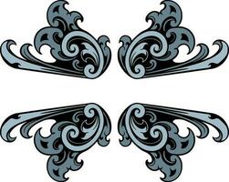 ornament pattern frame vector