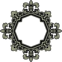 ornament pattern frame vector