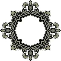 ornament pattern frame vector