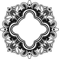 ornament pattern frame line art vector