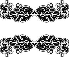ornament pattern frame line art vector