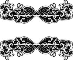 ornament pattern frame line art vector