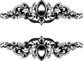 ornament pattern frame line art vector