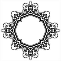 ornament pattern frame line art vector