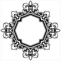 ornament pattern frame line art vector