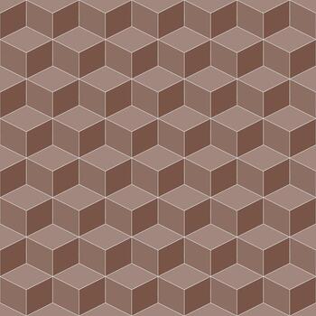 marrón cubo modelo. cubo vector modelo. cubo modelo. sin costura geométrico modelo para piso, envase papel, fondo, fondo, regalo tarjeta, decorando