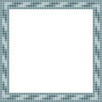 Grey tile frame, Mosaic tile frame, Tile frame, Seamless pattern, Mosaic frame seamless pattern, Mosaic tiles texture or background. Bathroom wall tiles, swimming pool tiles with beautiful pattern. vector