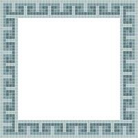 Grey tile frame, Mosaic tile frame, Tile frame, Seamless pattern, Mosaic frame seamless pattern, Mosaic tiles texture or background. Bathroom wall tiles, swimming pool tiles with beautiful pattern. vector