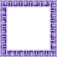 Purple tile frame, Mosaic tile frame, Tile frame, Seamless pattern, Mosaic frame seamless pattern, Mosaic tiles texture or background. Bathroom wall tiles, swimming pool tiles with beautiful pattern. vector
