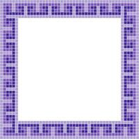 Purple tile frame, Mosaic tile frame, Tile frame, Seamless pattern, Mosaic frame seamless pattern, Mosaic tiles texture or background. Bathroom wall tiles, swimming pool tiles with beautiful pattern. vector