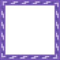 Purple tile frame, Mosaic tile frame, Tile frame, Seamless pattern, Mosaic frame seamless pattern, Mosaic tiles texture or background. Bathroom wall tiles, swimming pool tiles with beautiful pattern. vector