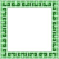 Light green tile frame, Mosaic tile frame, Tile frame, Seamless pattern, Mosaic frame seamless pattern, Mosaic tiles texture or background. Bathroom wall tiles, swimming pool tiles. vector