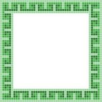 Light green tile frame, Mosaic tile frame, Tile frame, Seamless pattern, Mosaic frame seamless pattern, Mosaic tiles texture or background. Bathroom wall tiles, swimming pool tiles. vector