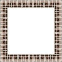 Brown tile frame, Mosaic tile frame, Tile frame, Seamless pattern, Mosaic frame seamless pattern, Mosaic tiles texture or background. Bathroom wall tiles, swimming pool tiles with beautiful pattern. vector