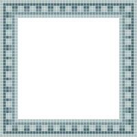 Grey tile frame, Mosaic tile frame, Tile frame, Seamless pattern, Mosaic frame seamless pattern, Mosaic tiles texture or background. Bathroom wall tiles, swimming pool tiles with beautiful pattern. vector
