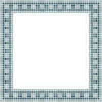 Grey tile frame, Mosaic tile frame, Tile frame, Seamless pattern, Mosaic frame seamless pattern, Mosaic tiles texture or background. Bathroom wall tiles, swimming pool tiles with beautiful pattern. vector