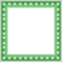 Light green tile frame, Mosaic tile frame, Tile frame, Seamless pattern, Mosaic frame seamless pattern, Mosaic tiles texture or background. Bathroom wall tiles, swimming pool tiles. vector