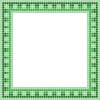 Light green tile frame, Mosaic tile frame, Tile frame, Seamless pattern, Mosaic frame seamless pattern, Mosaic tiles texture or background. Bathroom wall tiles, swimming pool tiles. vector