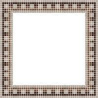 Brown tile frame, Mosaic tile frame, Tile frame, Seamless pattern, Mosaic frame seamless pattern, Mosaic tiles texture or background. Bathroom wall tiles, swimming pool tiles with beautiful pattern. vector