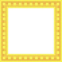 Yellow tile frame, Mosaic tile frame, Tile frame, Seamless pattern, Mosaic frame seamless pattern, Mosaic tiles texture or background. Bathroom wall tiles, swimming pool tiles with beautiful pattern. vector
