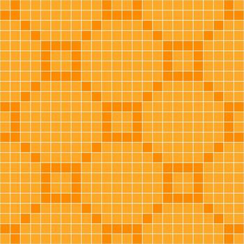 Orange tile background, Mosaic tile background, Tile background, Seamless pattern, Mosaic seamless pattern, Mosaic tiles texture or background. Bathroom wall tiles, swimming pool tiles. vector