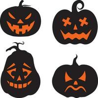 Halloween Pumpkin. on white background. Vector illustration