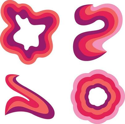 Psychedelic Rainbow. Rainbow arch vector illustration, multicolor unicorn rainbow. Vector illustration.