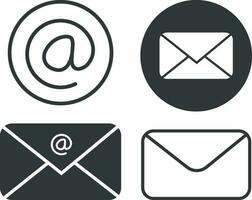 Email icon outline isolated background. Open envelope pictogram. Line letter symbol for website design, mobile app, ui. Vector illustration.