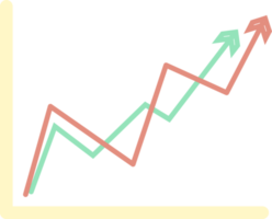 Geschäft Graph Diagramm wachsen Dekoration png