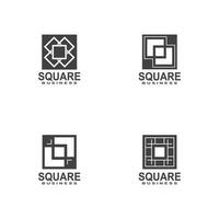 Square Business icon And Symbol Template vector