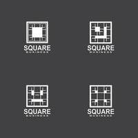 Square Business icon And Symbol Template vector