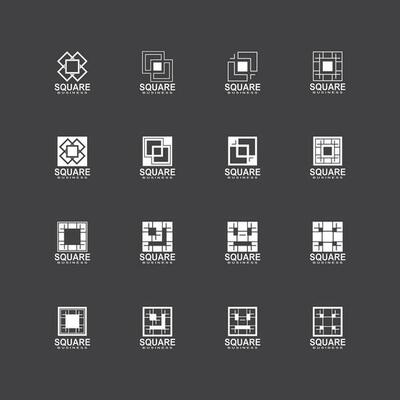 Square Business icon And Symbol Template