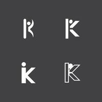 People With K Letter Logo Vector Template