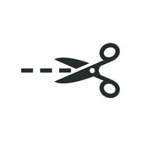 scissors icon vector design illustration cut symbol