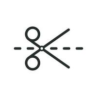 tijeras icono vector diseño ilustración cortar símbolo