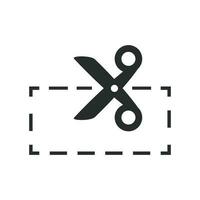 scissors icon vector design illustration cut symbol