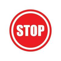 stop sign vector design illustration  traffic sign symbol