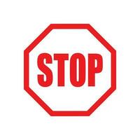 stop sign vector design illustration  traffic sign symbol