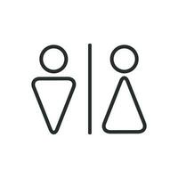 restroom symbol vector design illustration toilet sign
