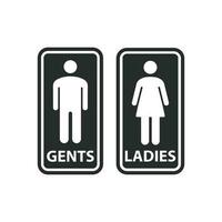 restroom symbol vector design illustration toilet sign