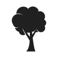 árbol icono vector diseño ilustración aislado en blanco antecedentes