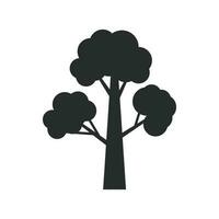 árbol icono vector diseño ilustración aislado en blanco antecedentes