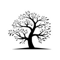 oak tree vector design illustration isolated on white background