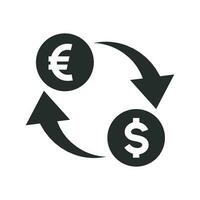 currency exchange  icon vector design illustration exchange business