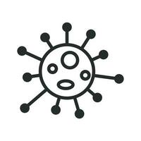 virus icono vector diseño ilustración