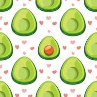 Healthy food. Avocado print Seamless avocado pattern for textiles, prints, clothing, blanket, banner, and more. vector