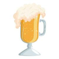 vector glass of beer on a white background