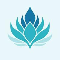 Lotus flower vector icon design. Floral logo design.