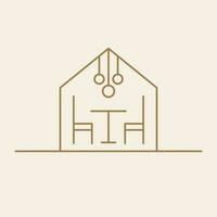 House design vector icon design. Real estate and furniture logo design.